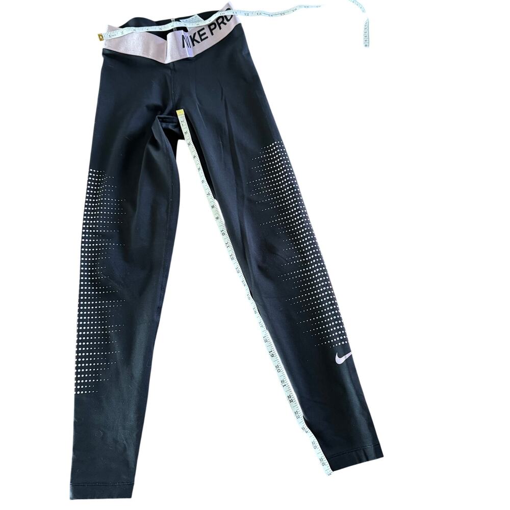 Nike Pro Small Black Dri-FIT Compression Leggings Perforated Detail - Picture 2 of 6